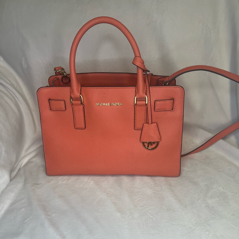 Michael Kors Coral Satchel Bag